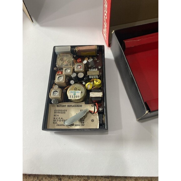 Untested Vintage Rhapsody Solid State 8 AM Pocket Radio Model RY-868 9 Volt - Picture 4 of 11